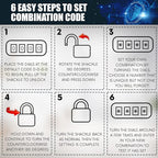 Jekosa® JKC/50 [Weatherpoof] Heavy Duty Combination Lock Outdoor - Lock with 4 Digit Code [No Key] - Ideal for Gate, Shed, Fence