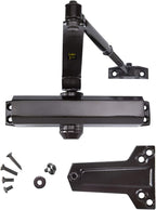 CLG HARDWARE DC6003 Medium Duty Commercial Door Closer - Surface Mounted, Automatic Door Closer, Cast Aluminum, UL 3 Hour Fire Rated, Size 3 for Residential & Light Commercial Doors- US10B Dark Bronze