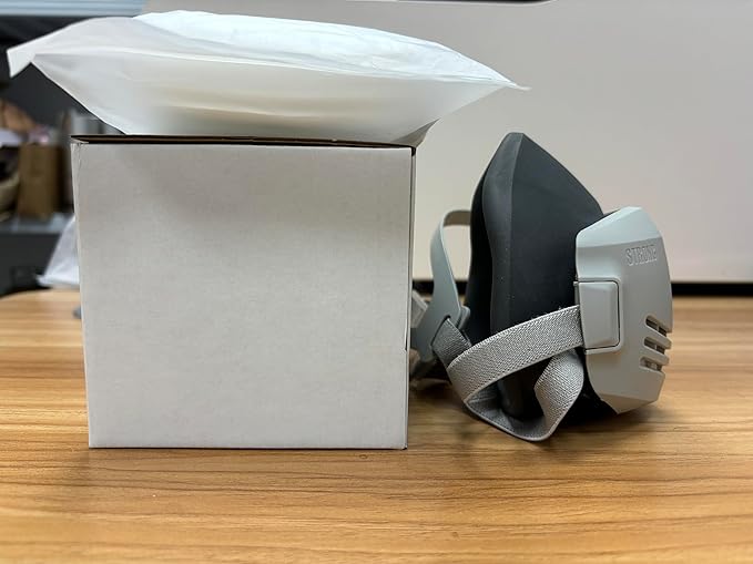 RANKSING Respirator Mask with Filters to Against Dust Gases Fumes Asbestos Organic Vapors Chemicals while Painting Spraying Sanding Welding Construct and Work Portable Protection PPE