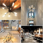 T10 Led Long Bulbs,8W Dimmable Tubular Bulb,75 Watt Equivalent,E26 Edison Style Vintage LED Filament Light Bulb,3000K Soft White,8.9in(225mm),4-Pack.