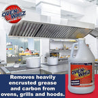 1 Gallon (128 Oz.) Oven-Whiz Oven & Grill Cleaner by FryOilSaver Co., Removes Tough Stains, Carbon, Grease & Food Burnt for BBQ Grills, Ovens, Grates for Home Kitchens, Restaurant, Food Trucks & Diner