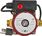 UP15-18B5 59896114 Circulator Pump 115V, 1/25 HP, 1/2" Sweat End Open System Circulator, Bronze Recirculating Pump, Hot Water Circulator, Compatible with Grund-fos,Red