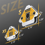 TOOLIOM Arrow Welding Magnets 4Pcs 25LB & 50 LB Strong Hold Magnetic Welding Holder Welder Magnet Set Welding Accessories