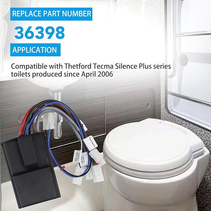 XHEIN 36398 RV Toilet Automatic Flush Controller Fit for Thetford Tecma Silence Plus Toilet