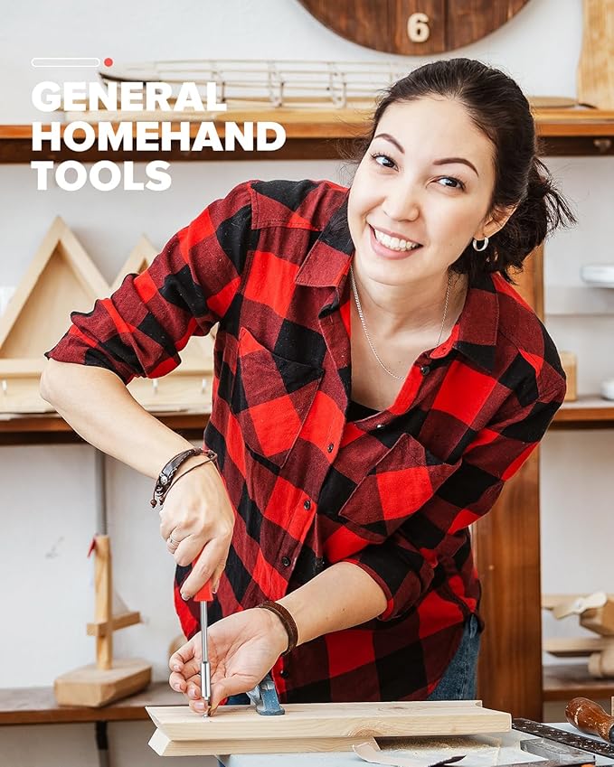 24pcs Home DIY Tool Kit for Household, Office & Garage - General Repair Small Hand Tool Set with Storage Case