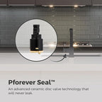 Pfister Arkitek Kitchen Faucet with Pull Out Sprayer, Single Handle, High Arc, Matte Black Finish, LG534LPMB