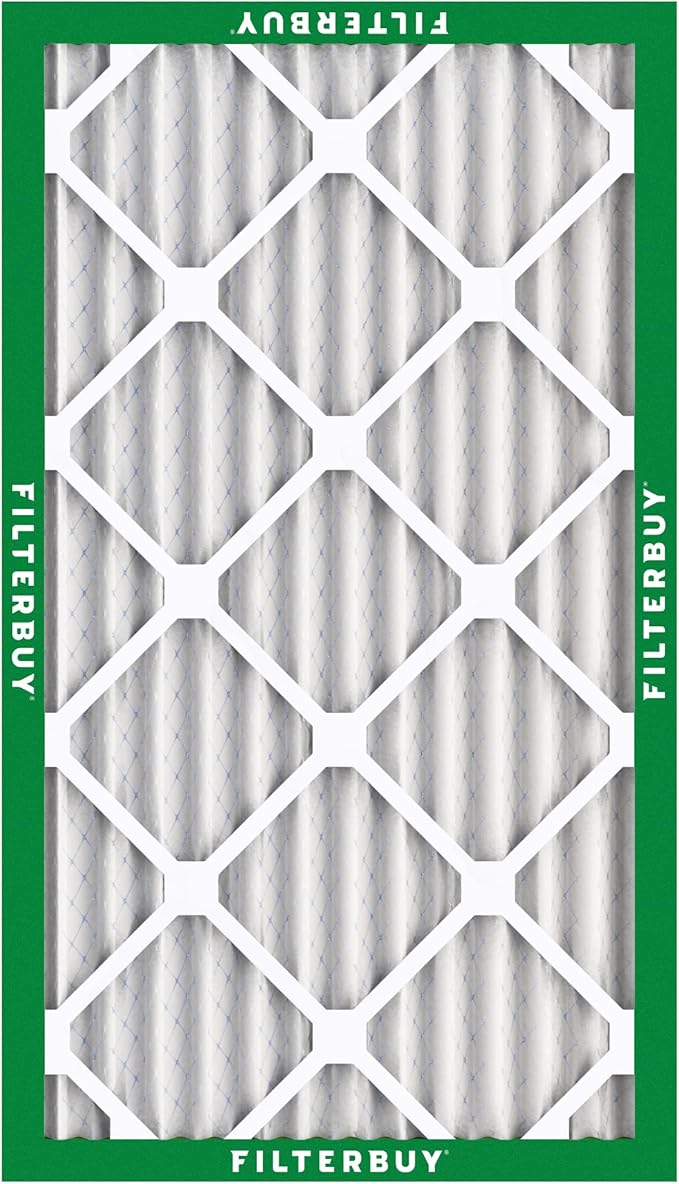 Filterbuy 20x30x2 Air Filter MERV 8 (MPR 700) Dust Defense Replacement (6-Pack), Electrostatic Pleated HVAC AC Furnace Filters, Made in USA (Actual Size: 19.75 x 29.75 x 1.75)