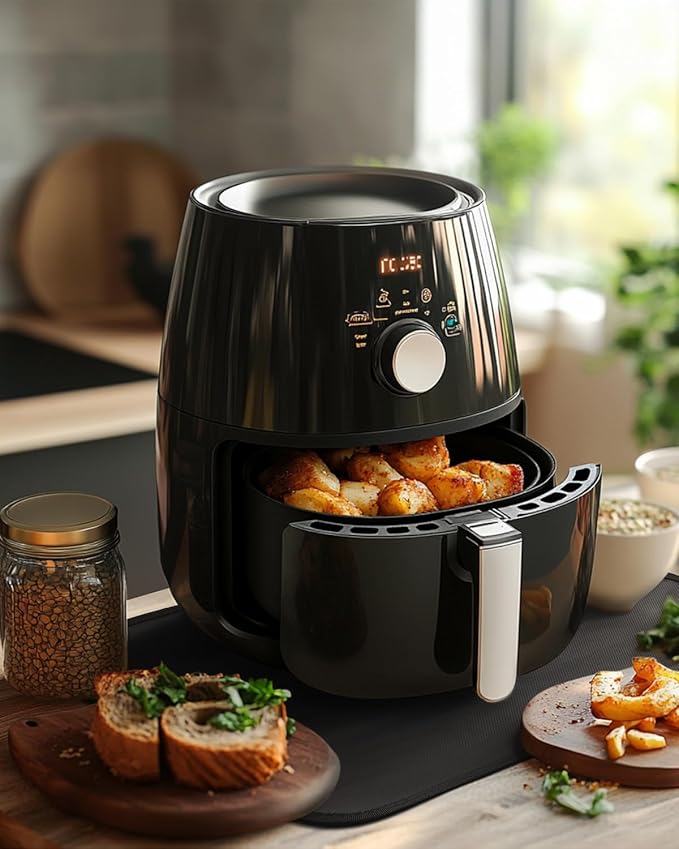 2pack Heat Resistant Mat for Countertop, 15x18in Hot Pads for Kitchen Countertop Protector,Silicone Heat Resistant Mat for Air Fryer, Deep Fryer, Oven