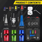 Wire Stripper for Drill - 2025 Upgraded Electric Wire Stripping and Twisting Tool for AWG 14-12-10, Wire Stripper Tool for Power Drill, Nut Twister Stripping and Connector Kit (6PCS)