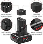 Mrupoo 2-Pack 5.0Ah Replacement Battery Compatible with Milwaukee M12 Battery 12V Lithium-Ion – Works with 48-11-2460, 48-11-2412, 48-11-2401 Cordless Tools