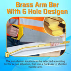 Boltigen Universal Front Angle Mount Toilet Handle, Chrome Finish Toilet Tank Flush Handle Lever, Toilet Trip Lever Handle Replacement Kit with 1pc Stainless Steel Flapper Chain