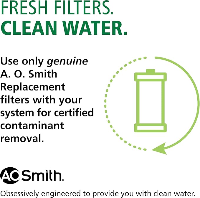 AO Smith 4.5"x10" 5 Micron Carbon Sediment Water Filter Replacement Cartridge - For Whole House Filtration Systems - AO-WH-PREL-RCP