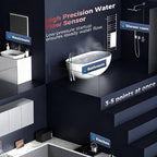 CAMPLUX Climatech 5 150,000 BTU Tankless Water Heater Gas Outdoor, 5.28 GPM On Demand Instant Tankless Hot Water Heater Natural Gas, Outdoor Installation, White, WA528