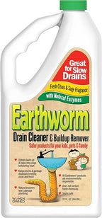Earthworm Drain Cleaner - Clog Remover - Drain Opener/Deodorizer - Natural Enzymes, Safer for Families, Environmentally Responsible - 32 fl oz
