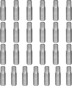 HPHOPE T40 Screwdriver Bit Set, Torx Bits T40, 1/4" Hexagon Bit (Length: 1", 25 Pack)