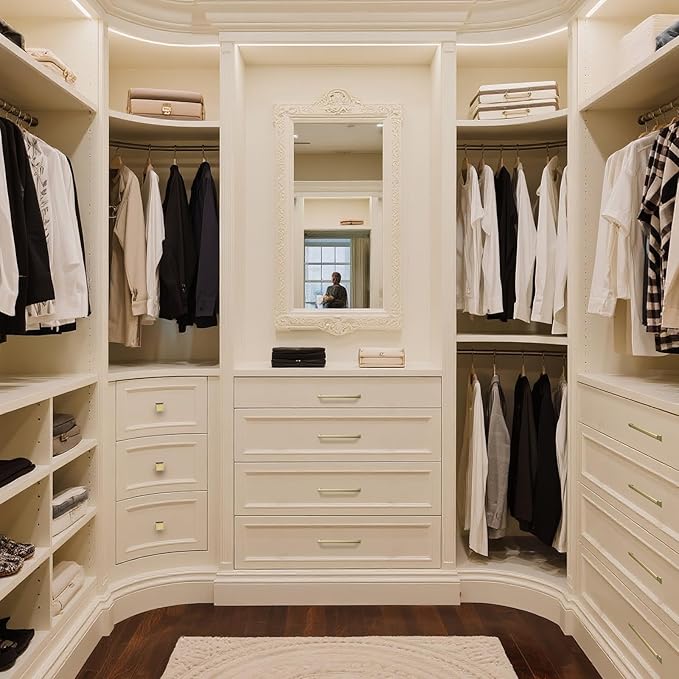 10 Pack 7.5 Inch(192mm) Hole Center Brushed Gold Modern Cabinet Pulls Kitchen Cabinet Handles Kitchen Cabinet Hardware Timeless Drawer Pulls for Dresser Cupboard Wardrobe, B-Gold(7.5x10)