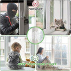 6 Pack Window Sash Locks, Cam Action Window Locks for Double Hung Window Latches Replacement, White Sliding Window Parts and Hardware Latch Lock for Vertical and Horizontal Sliding Windows