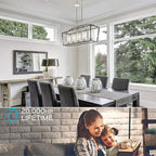 Dimmable E12 LED Bulbs 100W Candelabra Incandescent Bulbs 8W E12 Edison Light Bulbs 5000k Cool White LED Filament Edison Candle Bulb with Decorative, 6Pack