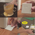 Stable The Table-12 Pack-Black Square, Furniture Leveler & Riser, Anti-Slip Sofa Gripper for Hardwood Floors, Floor Protector, Stacking Furniture Pad, Bed, Desk, Couch & Table Stabilizer, Made in USA