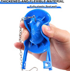 Toilet Flapper Replacement Kit 2 Inch Universal Toilet Tank Flusher Parts Inside Stopper Valve Flappe High Performance Rubber Seal Flapper Compatible for American Standard with Chain