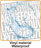 10 Sheets 780 Pcs Vinyl Letter & Number Stickers - Waterproof, Self-Adhesive Alphabet for Mailbox, Door, Window, Cars, Boats, Address (White, 1in&2in)