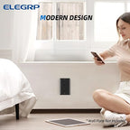 ELEGRP Glossy Black Decorator Electrical Wall Outlet Receptacle, 20A 125V Standard Outlets, 2 Pole 3 Wire, Non-Tamper Resistant, NEMA 5-20R, Self-Grounding Wall Outlet, UL Listed, 50 Pack