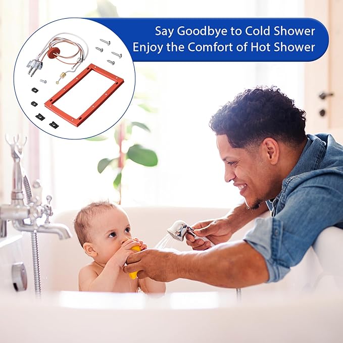 SP20075 Pilot and Igniter Assembly Replacement Kit for Natural Gas Water Heater Compatible with Rheem, GE