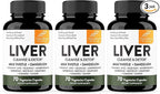 Sandhu's Liver Renew Cleanse Detox, Repair & Support | 70 Capsules (Pack of 3) | Herbal Supplement for Liver Health | Milk Thistle Dandelion Root with 9 Minerals