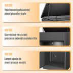 Package Delivery Boxes for Outside,Enlarged Porch Box for Packages with Coded Lock,Large Space,Waterproof,Cold-Rolled Steel Package Lock Box (19.7”x16.1”x60”)