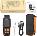 Proster Rechargeable Moisture Meter with Tri-Colour Display – Wall Damp Meter with Visual & Sound Alerts, Professional Damp Detector for Timber, Walls, Cement, and Building Materials