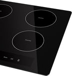 Empava 24” Electric Stove Induction Cooktop with 4 Power Boost Burners Smooth Surface Vitro Ceramic Glass in Black, 24 Inch