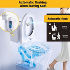 Touchless Toilet Flush Kit, Automatic Toilet Flusher, Dual Flush Valve Replacement Kit, Kit, Tank Accessories, Battery Powered, One-Piece Toilet Repair, 2-Inch Water Tank Accessories (8.3in-10.2in)