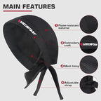 ARCCAPTAIN 2 Pcs Welding Cap, Welding Doo Rag, Protective Welders Cap, Welding Hat for Men and Women, Fireproof Cotton and Durable for Safety, M Size