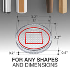 X-Protector Furniture Cups - 4 PCS 3" - Non Slip Furniture Pads for Hardwood Floors - Transparent Floor Protectors - Bed Stoppers to Prevent Sliding - Keep Furniture from Sliding on Floor! (Round)