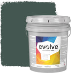 EVOLVE Paint & Primer: Environment-friendly, Low Sheen with One-coat Coverage for Interior & Exterior surfaces (Green Pine, 5-Gallon)