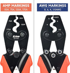 iCrimp IWS-50AP Battery Cable Crimping Tool for Power 50A & 75A Connectors, Anderson SB50 SB120 SB175 Connectors, AWG 8-1/0 Battery Cable Lugs