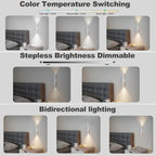 Rechargeable Wall Sconces | Dimmable LED Cordless Lamp with Remote, Motion Sensor, Metal Body | Battery Operated Lights for Decor, Night Light Indoor, Hallway, Bedroom, 1pcs