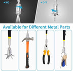 2 Piece 8LBs Telescoping Magnetic Flashlight Pickup Tool with 3 LED Lights, Magnet Stick Rod Extendable 7.5" to 31" for Men, Birthday, Father's Day, Christmas Gift