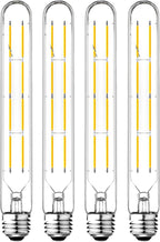 Dimmable T10 LED Edison Bulbs, Neutral White 4000K, 8.9inch Long Tubular Light Bulb, 75 Watt Vintage Long Tube LED Filament Bulb,800lm,E26 Base Led Bulb,Height 225 mm,Pack of 4.