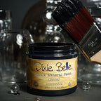 Dixie Belle Paint Company Chalk Finish Furniture Paint - Caviar (1 Gallon - 128oz) - Matte Black Chic Chalk Mineral DIY Furniture Paint