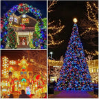 25 Pack C9 LED Replacement Christmas Light Bulbs, E17 Base Led Bulb Outdoor Christmas Lights, Waterproof Commercial Grade Holiday Decoration Replacement Bulbs for String Lights (Green)