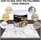 Marble Polishing Paste, Professional Marble Cleaner & Quartz Polish, Stone Sealer & Protector for Countertops, Floors, and Walls – Marble Polishing Compound Kit, 2.2LB (2 Piece)