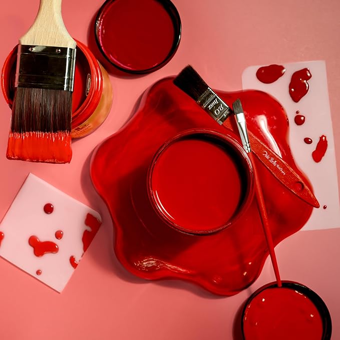 Dixie Belle Paint Company Chalk Finish Furniture Paint - Honky Tonk Red (1 Gallon - 128oz) - Matte True Red Chic Chalk Mineral DIY Furniture Paint