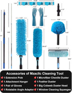 20 Foot High Reach 5-to-12 Foot Long Duster for High Ceilings Fan Cleaner with Sturdy Lightweight Extension Pole