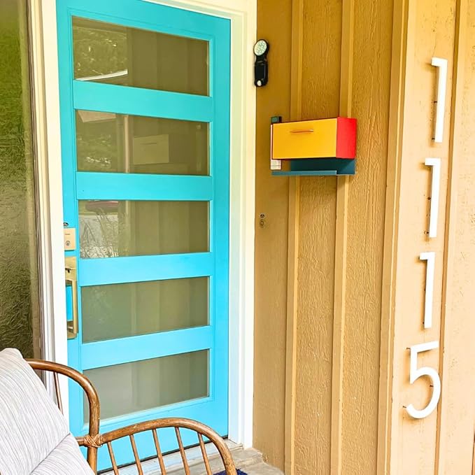 modbox USA Modern Wall Mounted Mailbox Custom Color Combination with Letter Tray - 12 Color Options