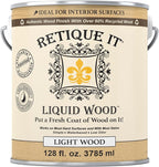Retique It New and Improved Formula Liquid Wood Coatings - Stainable Primer - Paint It then Stain it (Light Wood, X-Large)