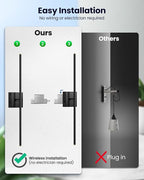 CLY Battery Operated Wall Sconce Set of 2, Dimmable 2700K-6500K Battery Wall Sconce with Remote Control 8000mAh Rechargeable Wall Lights Wireless Sconces for Mirror/Hallway/Living Room/Bedroom 28 Inch