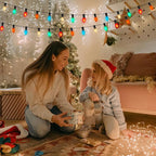 C9 Ceramic Christmas Replacment Bulbs, 25 Pack Multicolor Light Bulbs for E17 Candelabra Base Outdoor/Indoor String Lights, 7 Watt