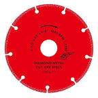 FOXBC 4-1/2 Inch Diamond Cutting Wheel Metal Cut Off for Angle Grinder, 5000+ Cuts on Rebar, Stainless Steel, Angle Iron, 7/8" Arbor - 3 Pack
