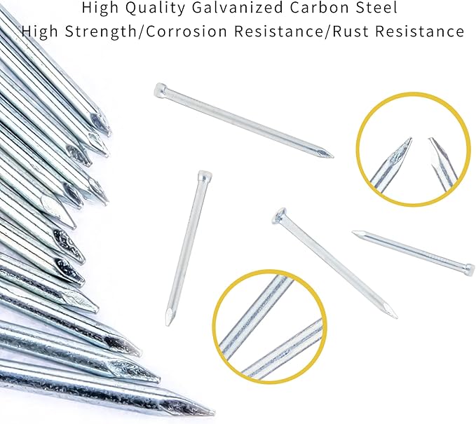 1080pcs Nail Assortment Kit, Small Nails, Nails, Nails for Hanging Pictures, Picture Hanging Nails, Finishing Nails, Hanging Nails, Picture Nails, Wall Nails for Hanging, Pin Nails